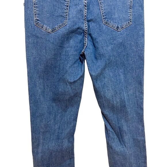 NWT Potili Medium Wash Skinny Distressed Stretch Blue Denim Jeans Retail $99 - Picture 5 of 12